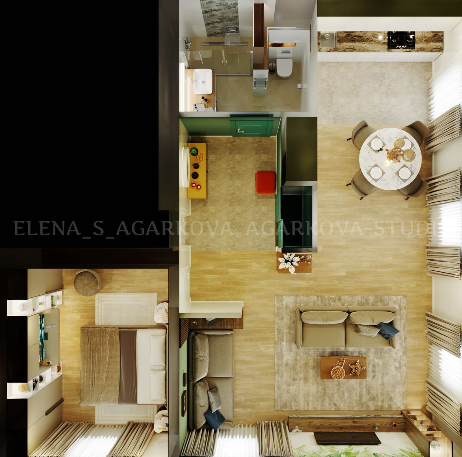 Оттенки зеленого