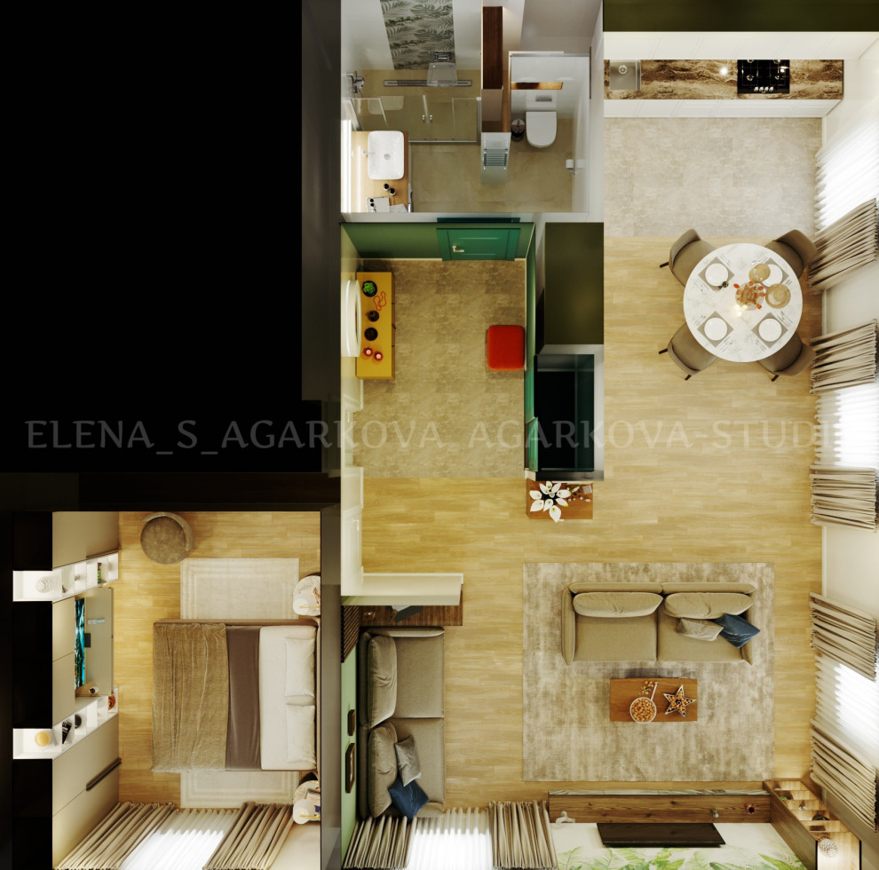 Оттенки зеленого