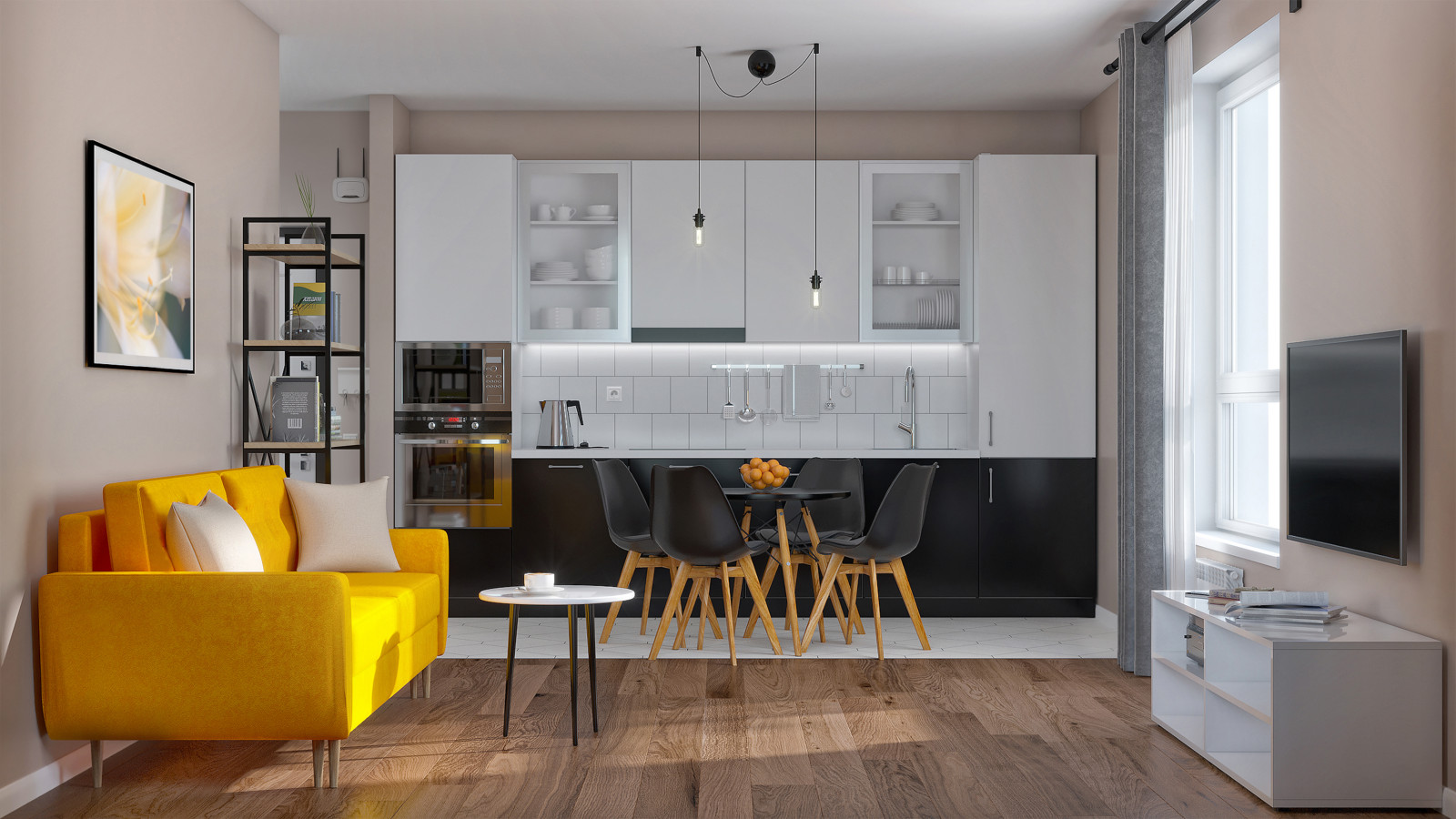 Стиль Комфорт в бежевом исполнение