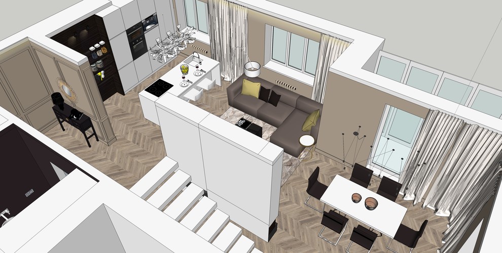 Двухуровневая квартира по ул. Оловозаводская