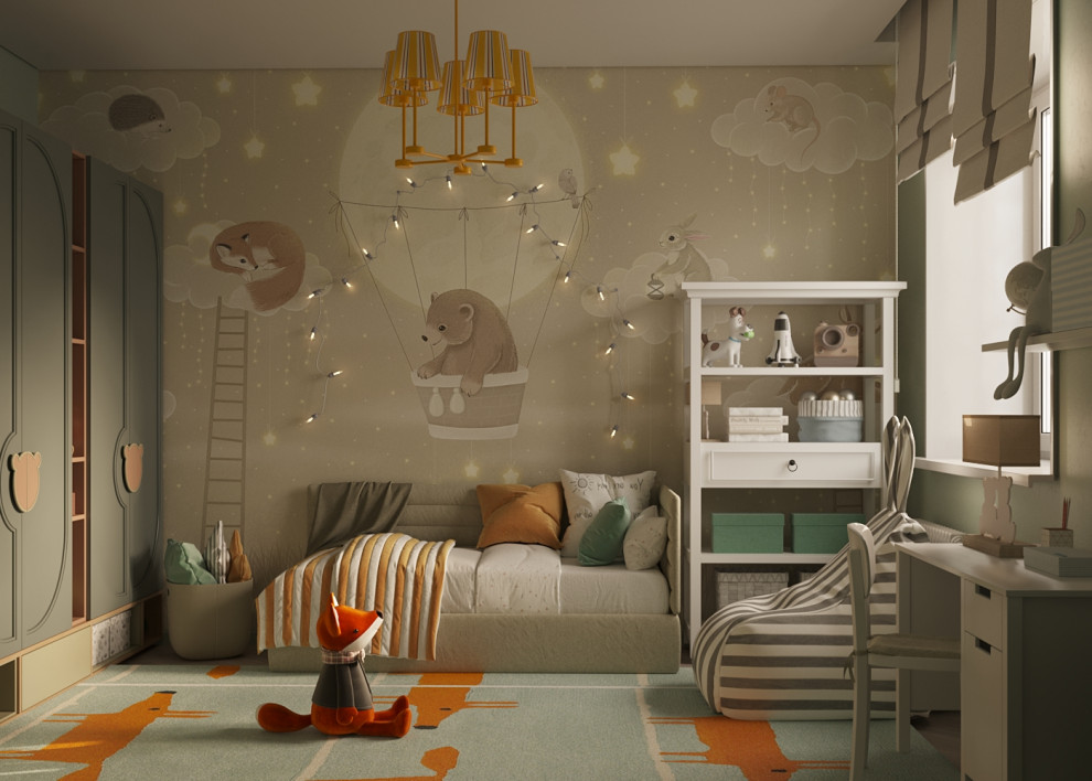 Обложка проекта: Детская в современном стиле, 15 м