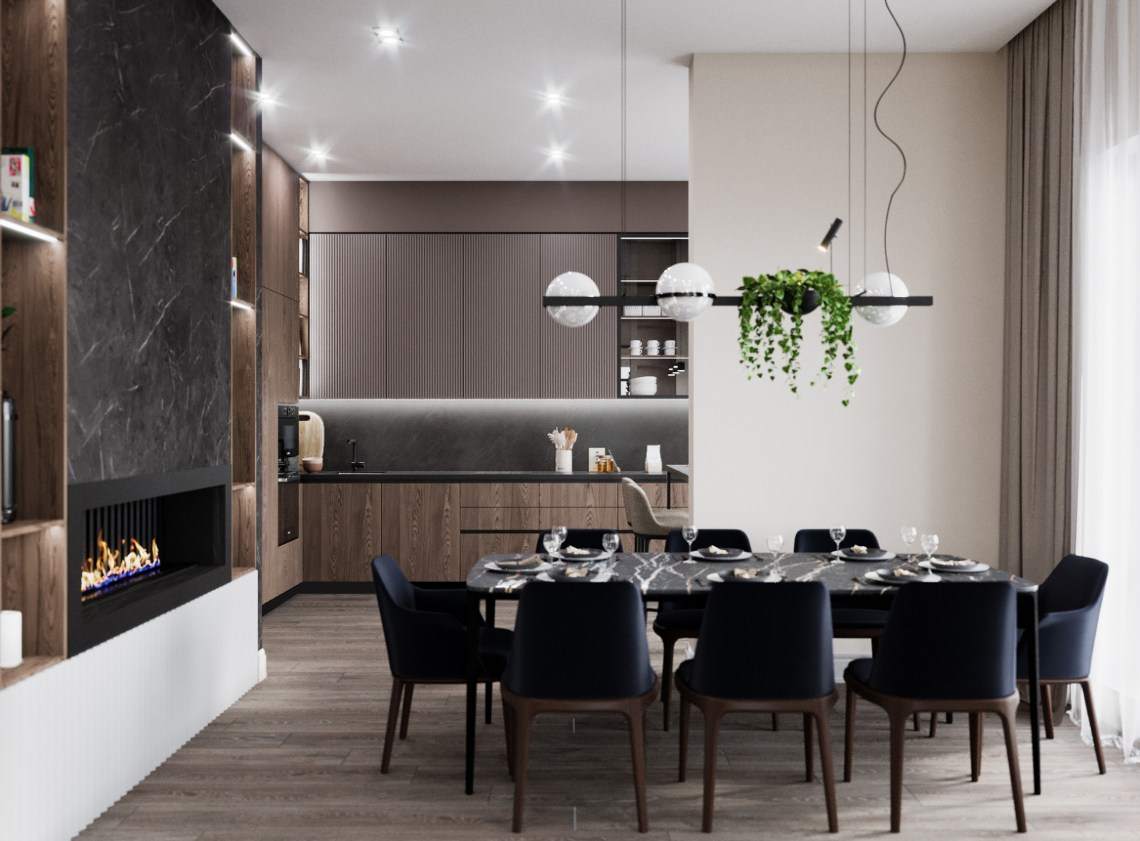 Дизайн-проект квартиры в жк "NOVIN"