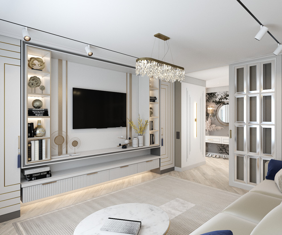 Трехкомнатная квартира в современном классическом стиле