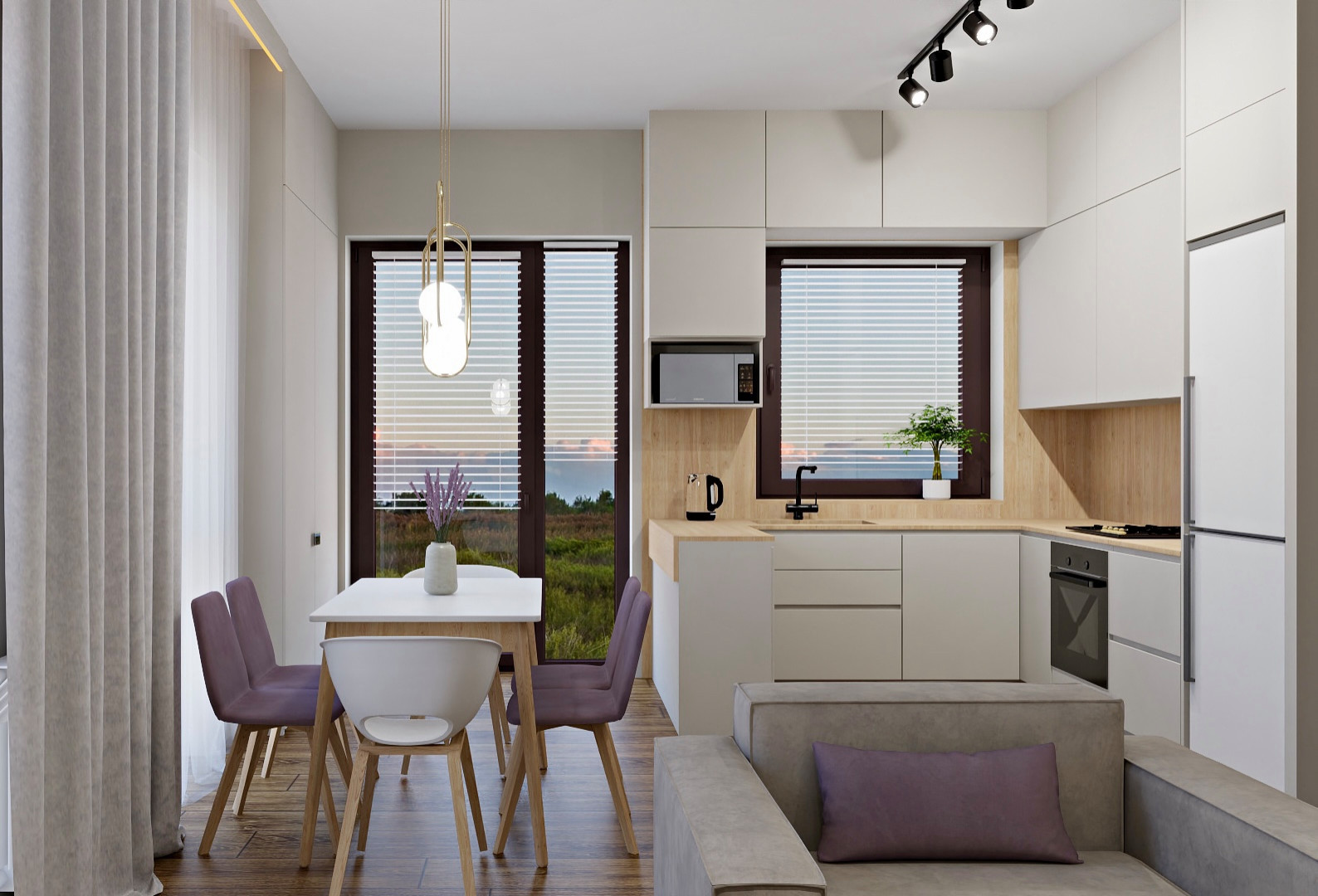 Обложка проекта: Кухня-гостиная в пос.Стрелецкий