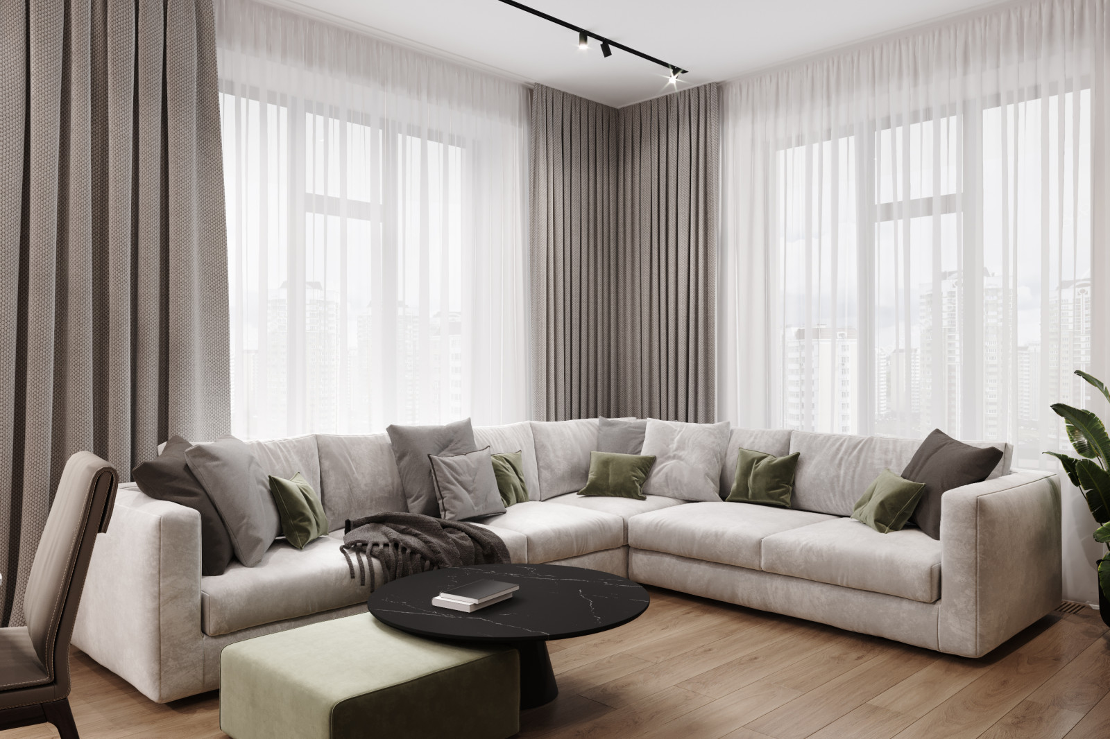 Обложка проекта: Квартира 127 кв.м. в современном стиле в ЖК Серебряный Парк.