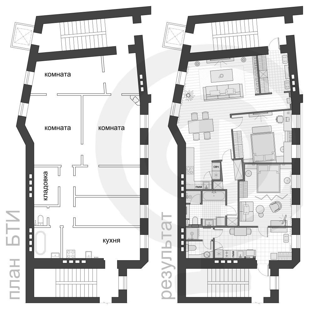 Обложка проекта: КВАРТИРА 107м²