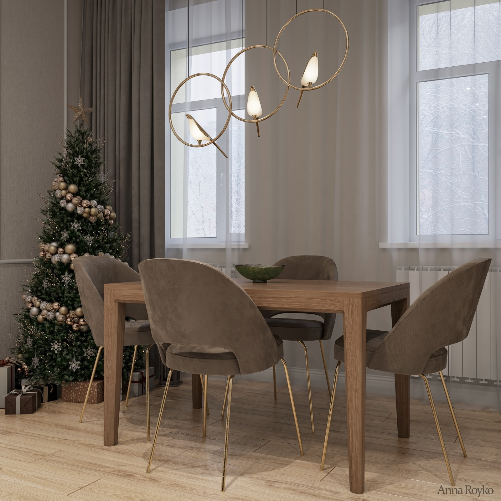 Обложка проекта: Визуализация гостиной