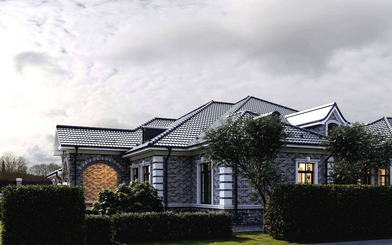 Проект классического одноэтажного дома в Адыгее