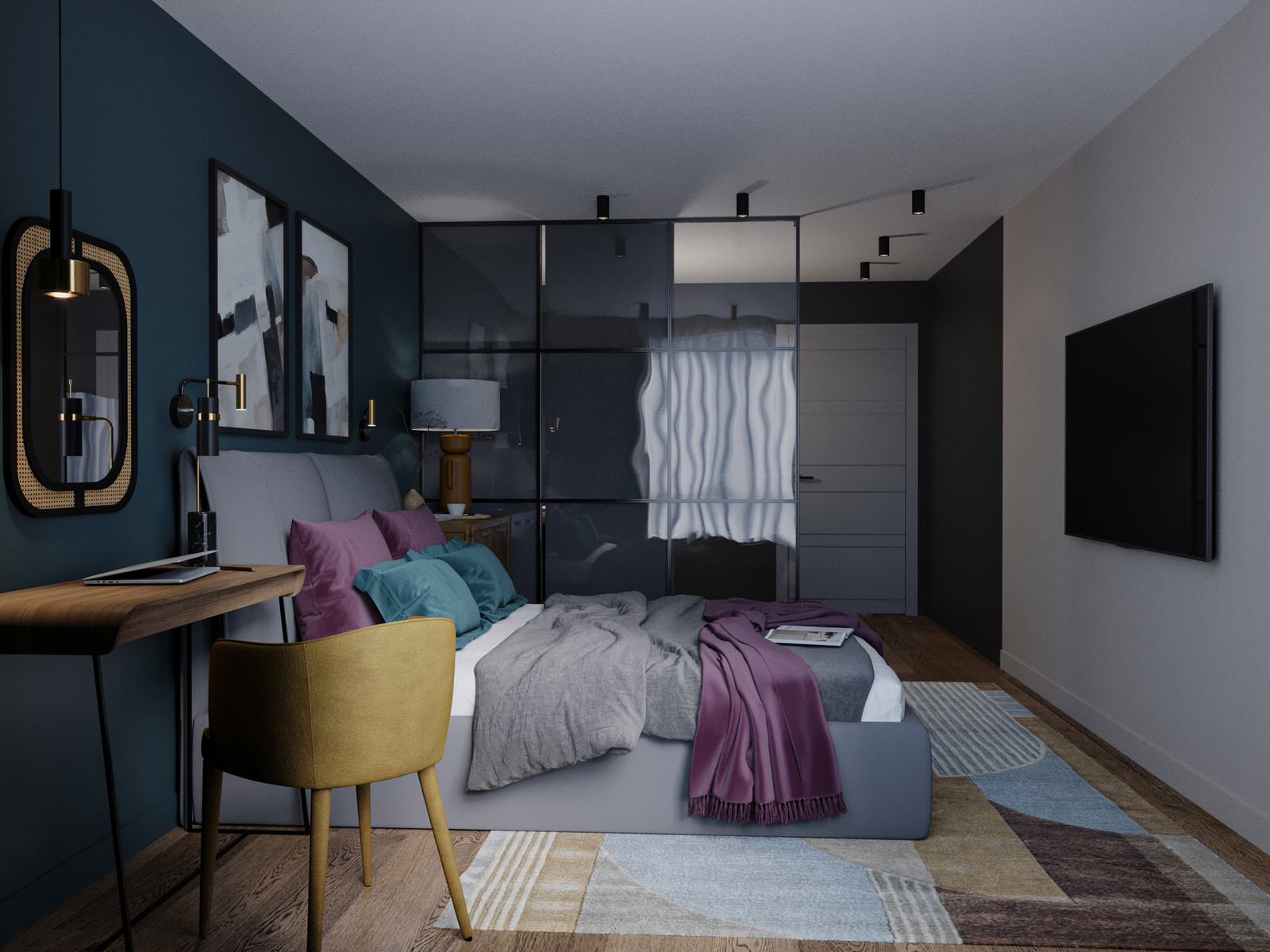 Обложка проекта: Трёхкомнатная квартира для семьи с двумя детьми в ЖК Академика Павлова