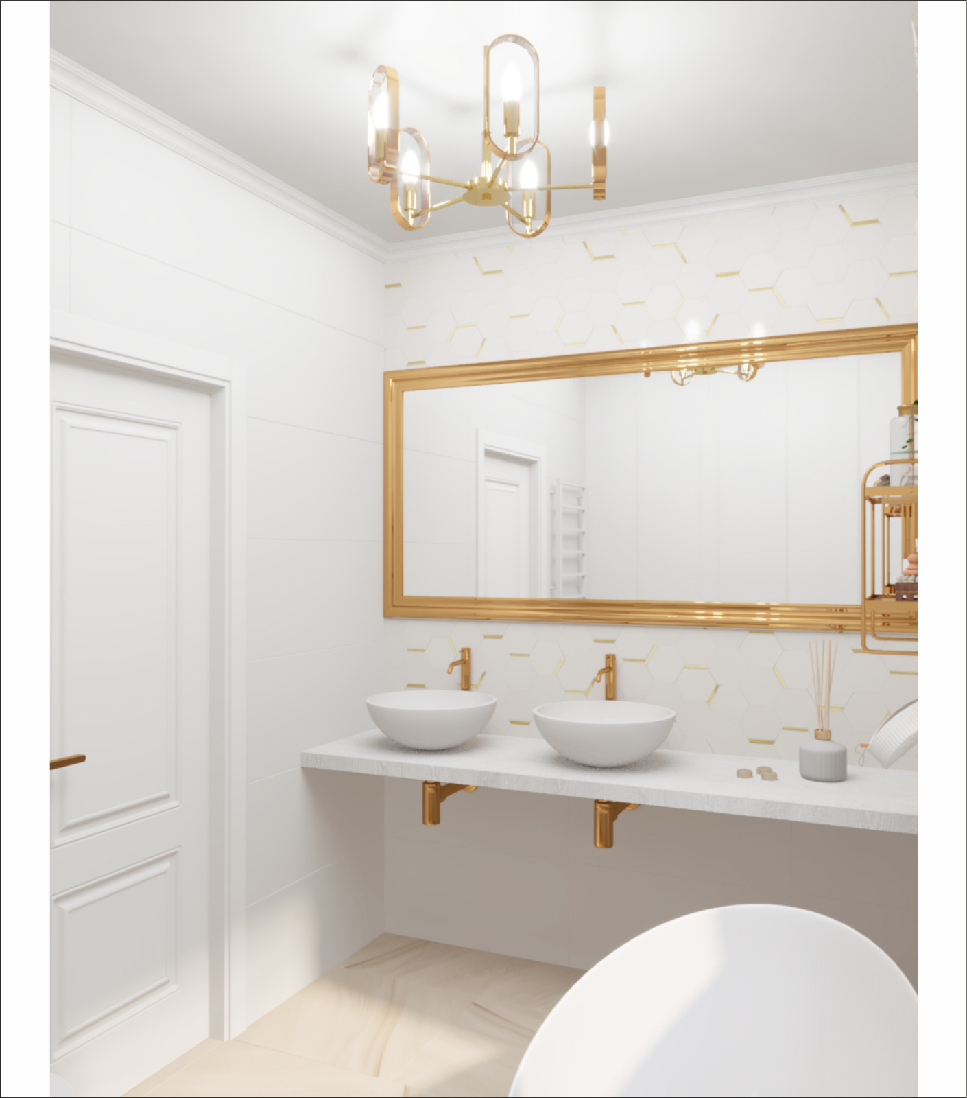 Проект интерьера двухэтажного дома