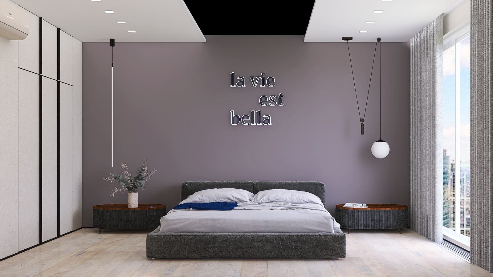 Обложка проекта: Спальня в Москва-Сити для молодого мужчины