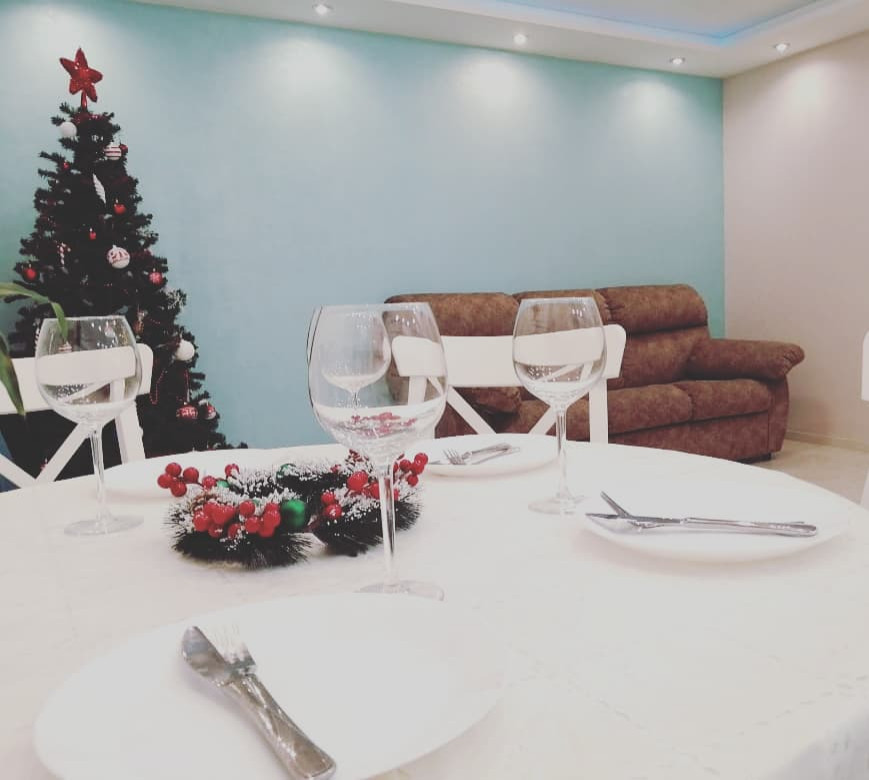 Дизайн проект кухни-гостиной в скандинавском стиле, 23 м.кв.