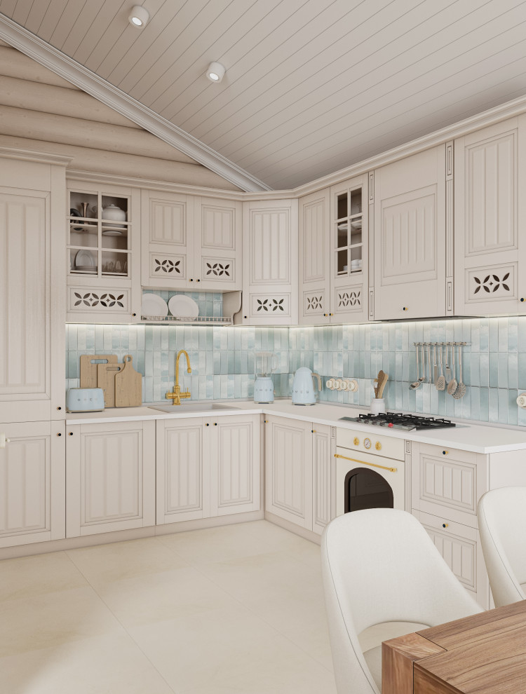 Авторский дом из бревна 135 м² для семьи с двумя детьми в КП Золотые Сосны