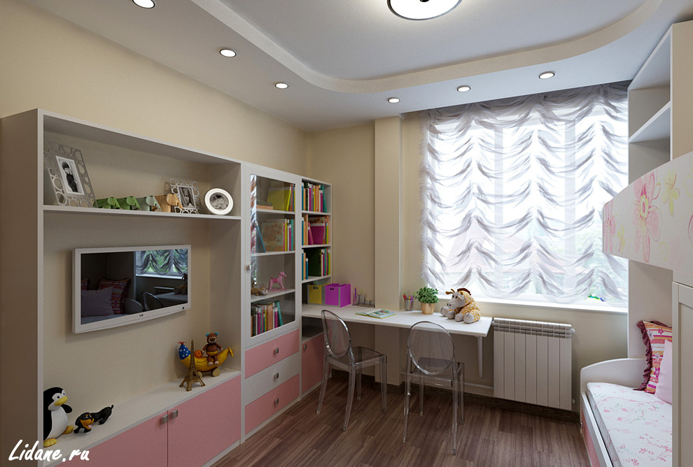Детская комната для двух сестер. г. Москва.
