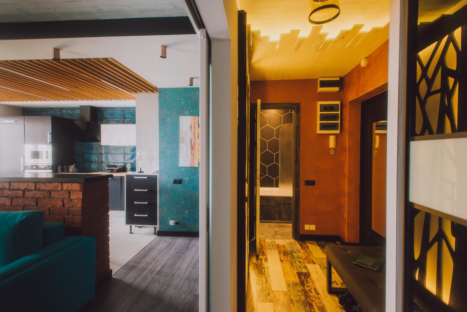 Кухня- гостиная 18 кв м. в стиле loft