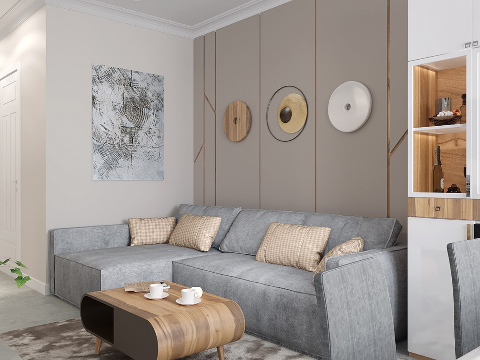 Обложка проекта: Гостиная в Скандинавском стиле