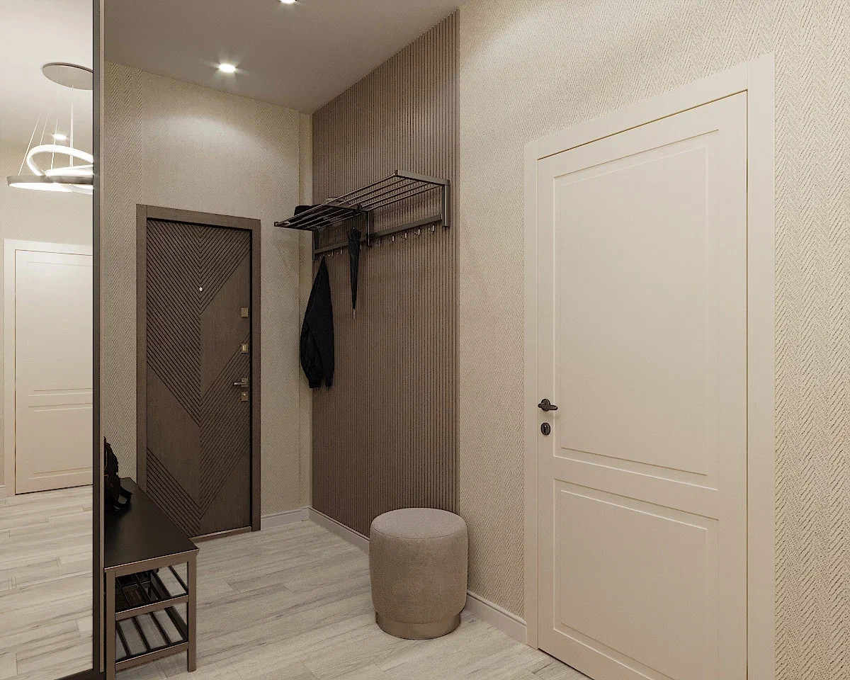 Современный интерьер на Максимо Горького  111,5 М2