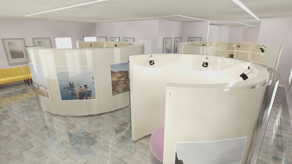 "Выставочно-библиотечный зал" проект для музея Находки