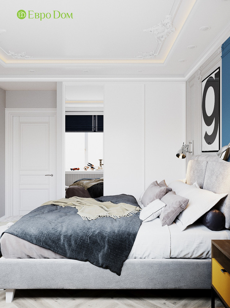 Дизайн четырехкомнатной квартиры 110 кв. м в стиле неоклассика. Фото проекта