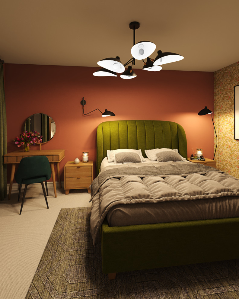 Bedroom for a web-designer in a detached house
