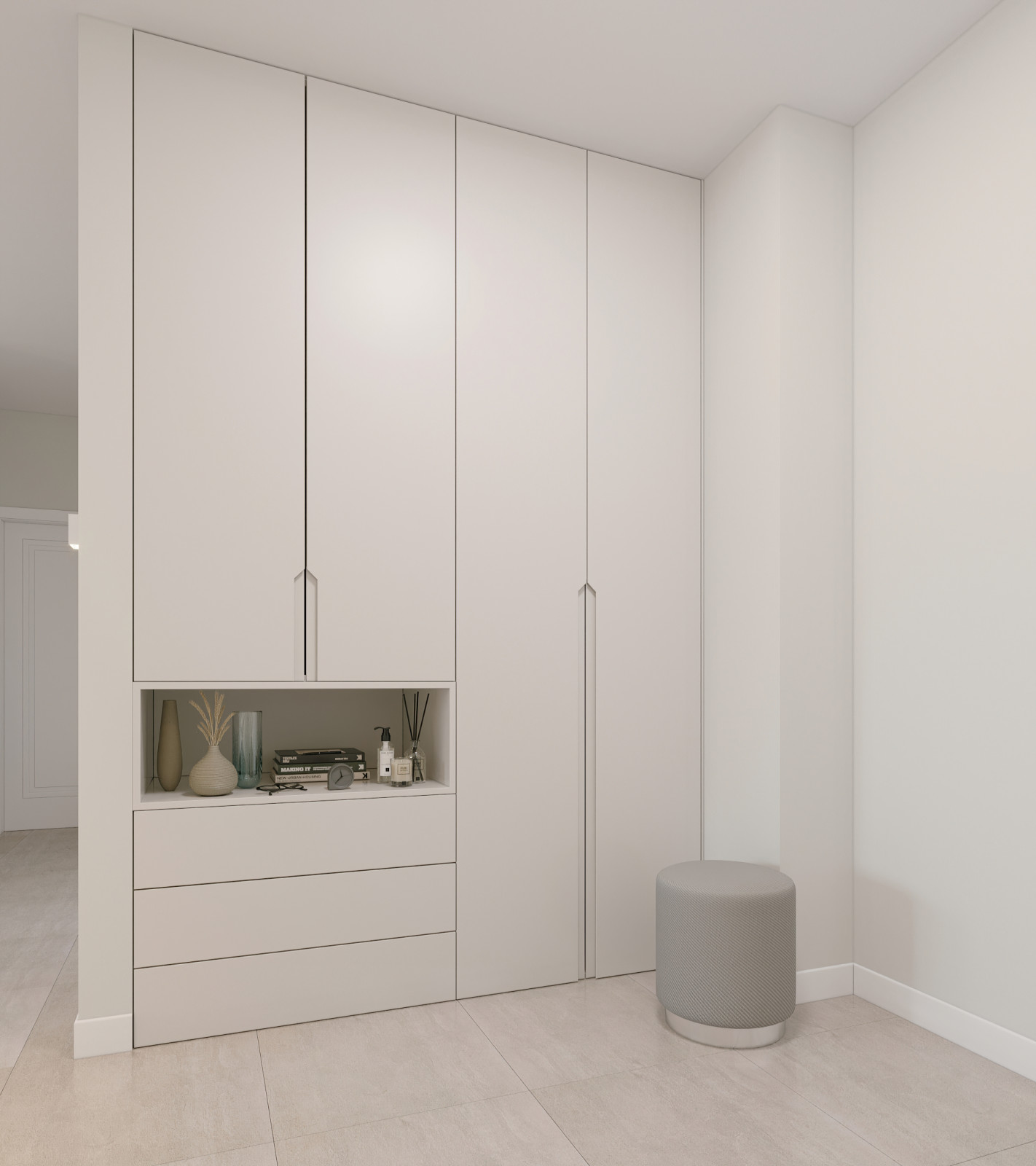 Белый интерьер на Беломорской