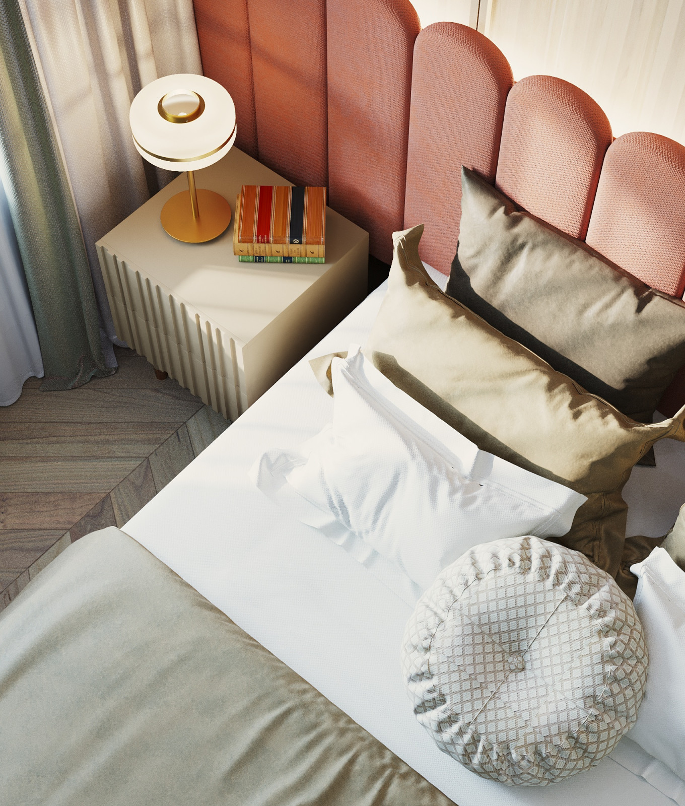 Спальная комната в ЖК Баухаус