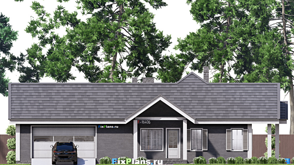 Проект одноэтажного дома 14х20м S150м2 F-16406