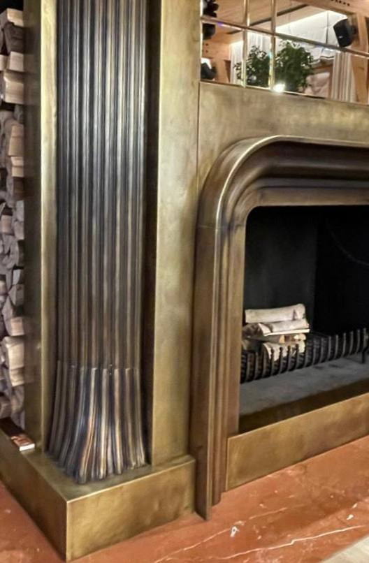 КАМИН из латуни