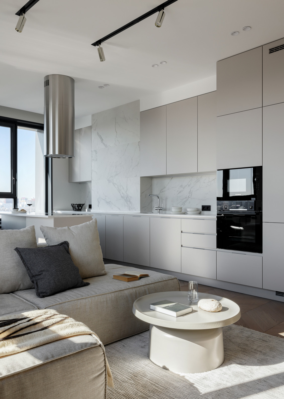 Stylish apartment with one bedroom and home office