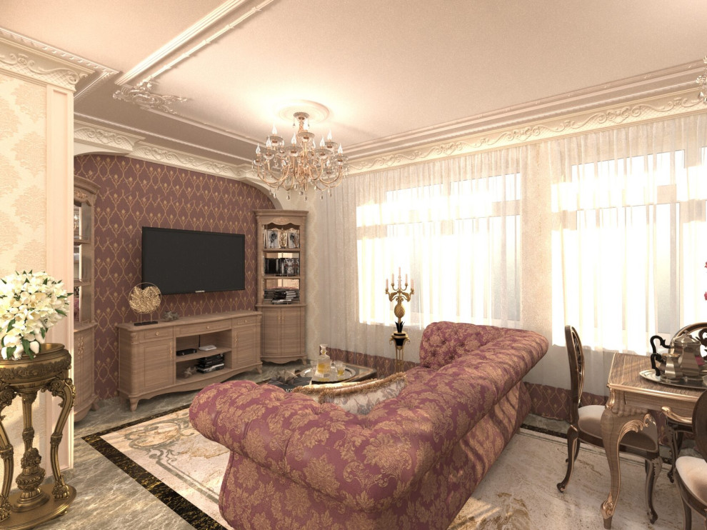 Проект интерьера квартиры 75 м2 в г.Москва