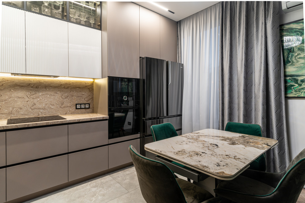 Дизайнерский интерьер московской квартиры 64 м2 ""