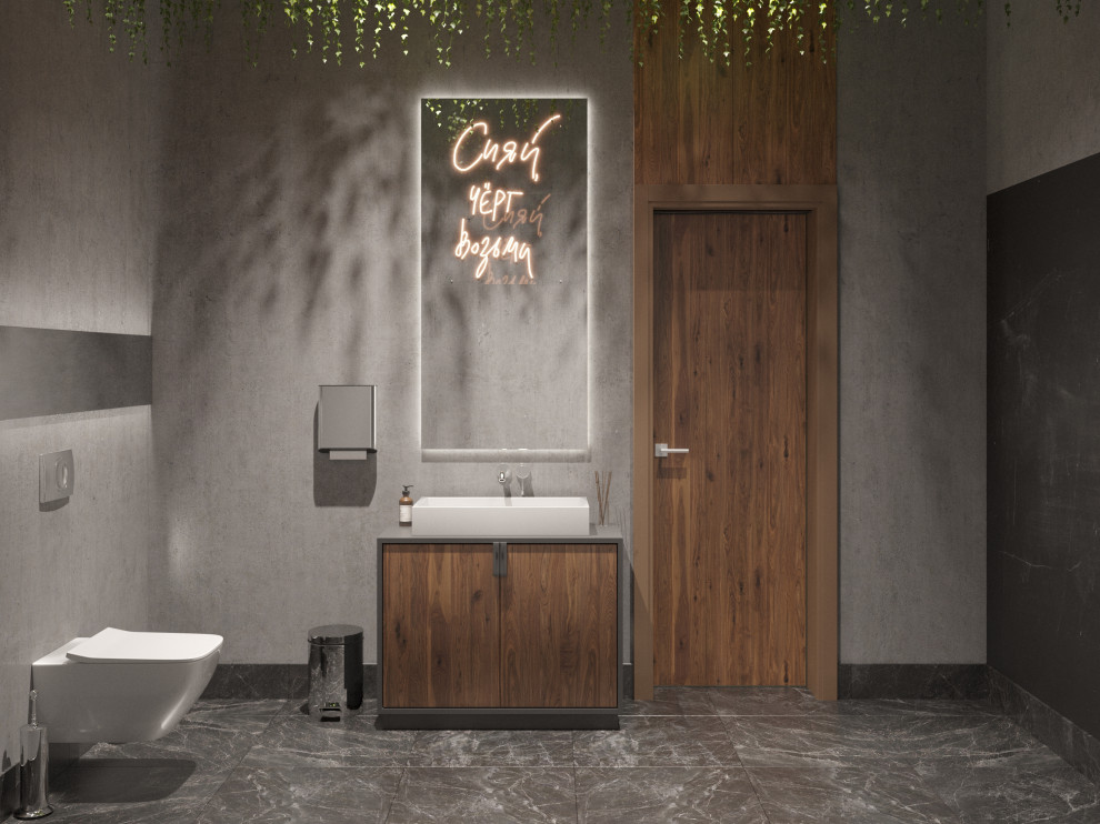 Дизайн интерьера салона в стиле лофт