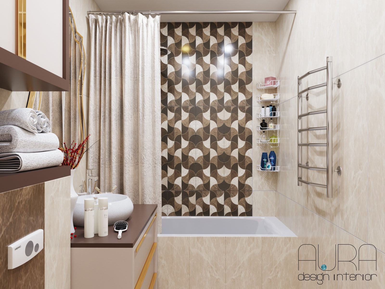 Дизайн квартиры, ванна