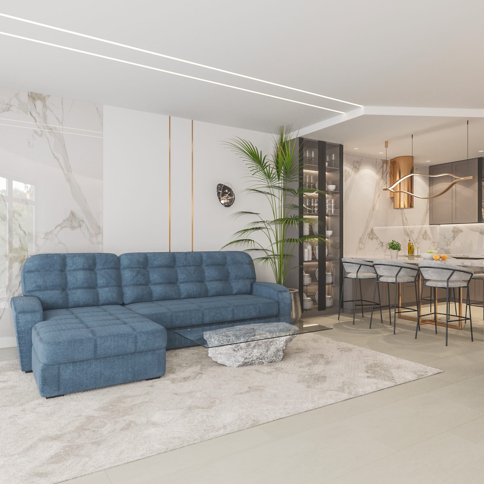 Частная квартира в современном стиле #житьуморя