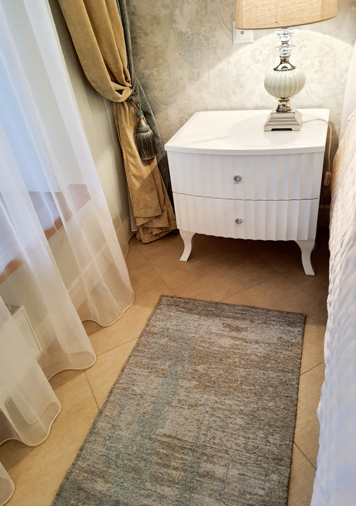 Спальня в мятных тонах