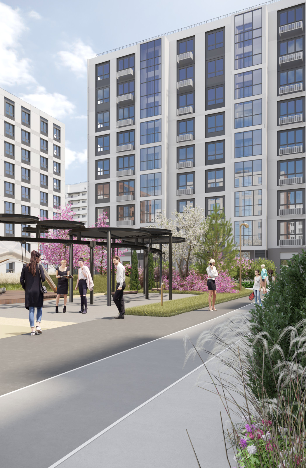 Эскизы к проекту жилого комплекса