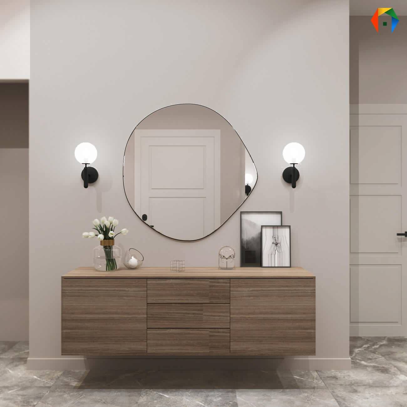 Серебрякова. Дизайн проект 2-х комнатной квартиры в новостройке