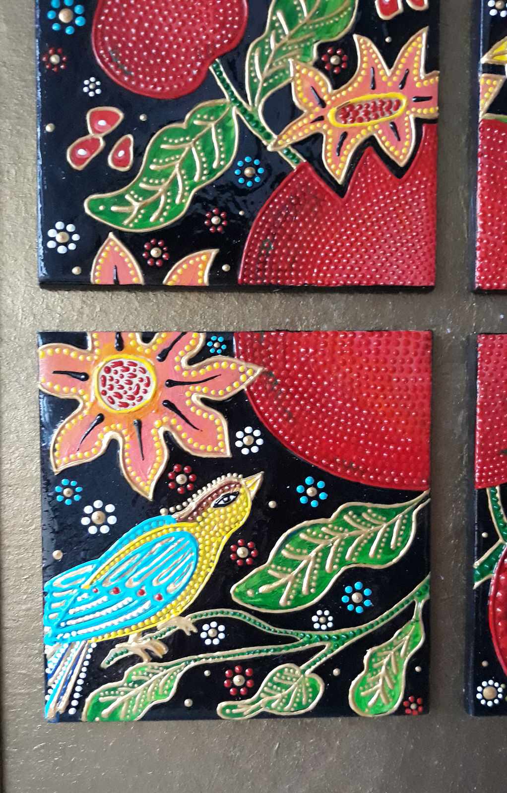 Панно "Гранатовый сад"