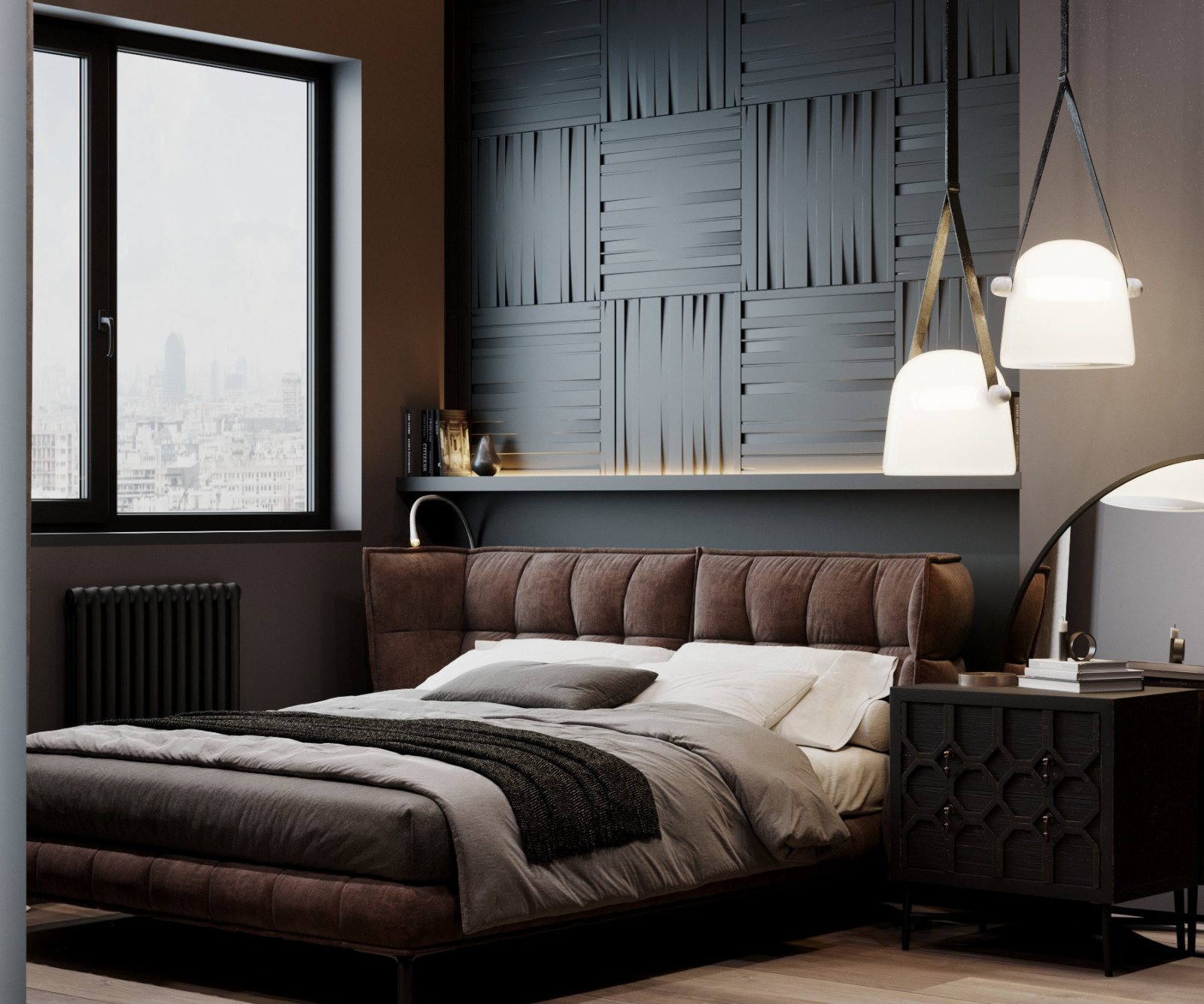 Квартира для холостяка с видом на горы