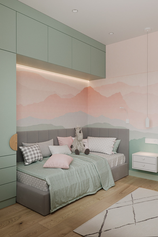 Евро трехкомнатная квартира в современном стиле ЖК Атмосфера