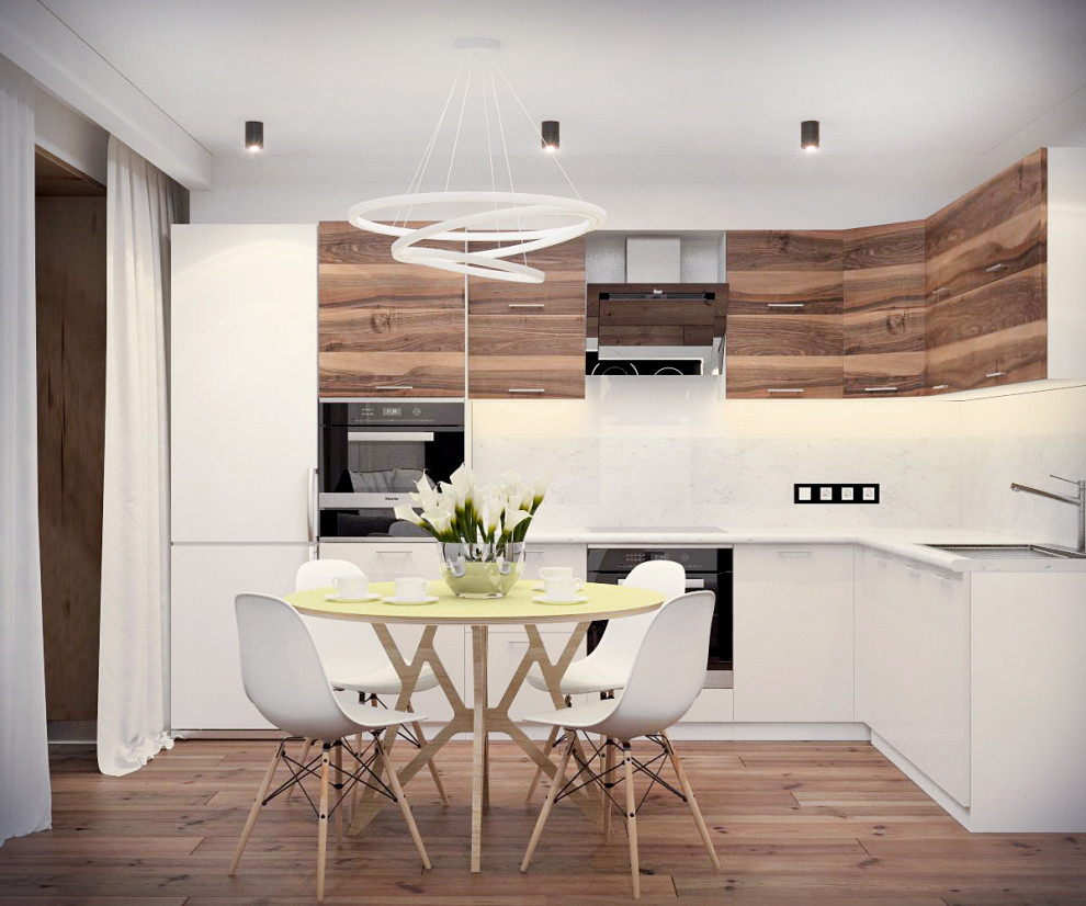 Дизайн-проект трехкомнатной квартиры "Над облаками"