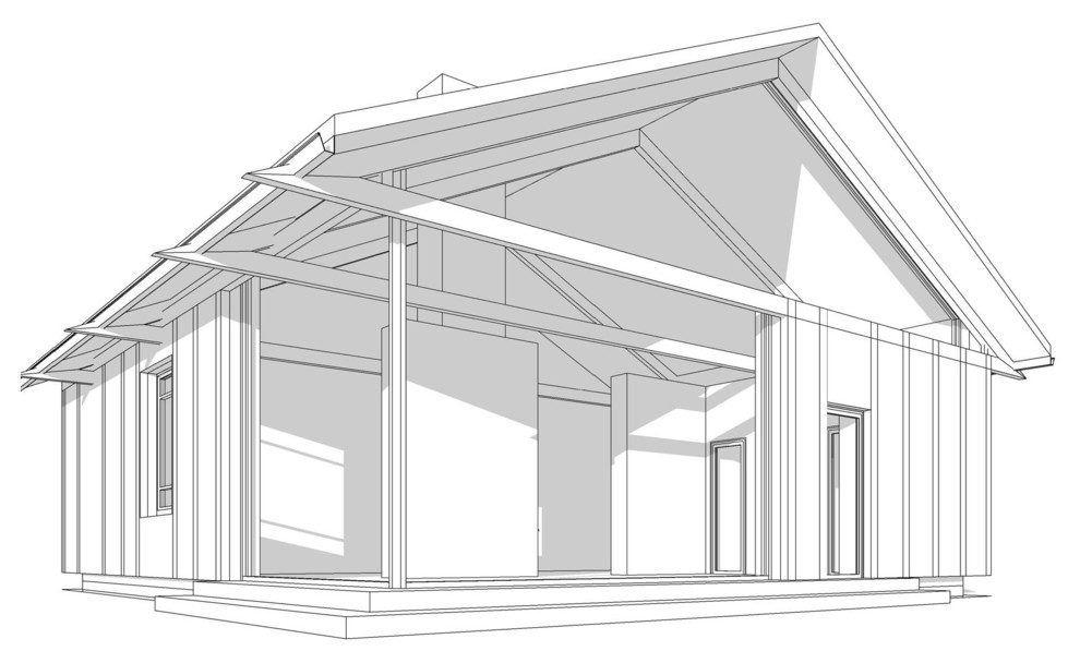 Реконструкция дома в Икше. Проект.