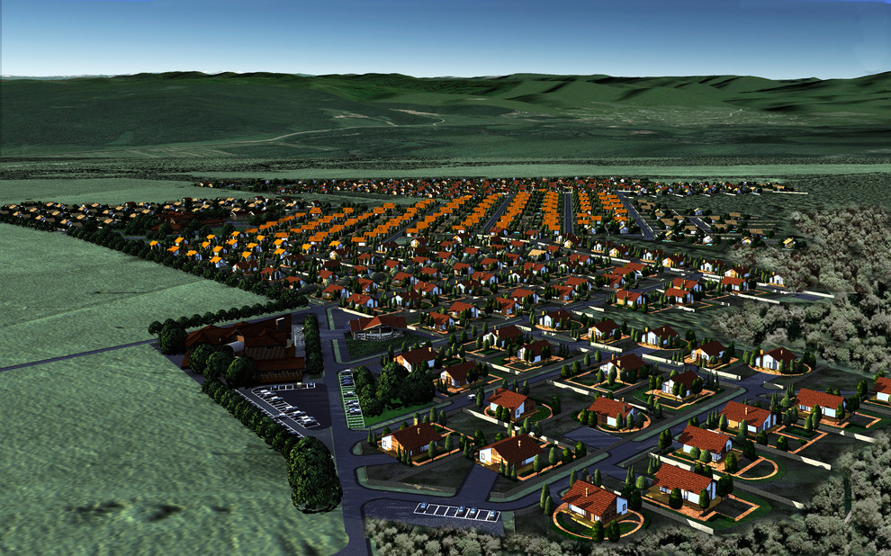 Обложка проекта: Коттеджный поселок. Краснодар.