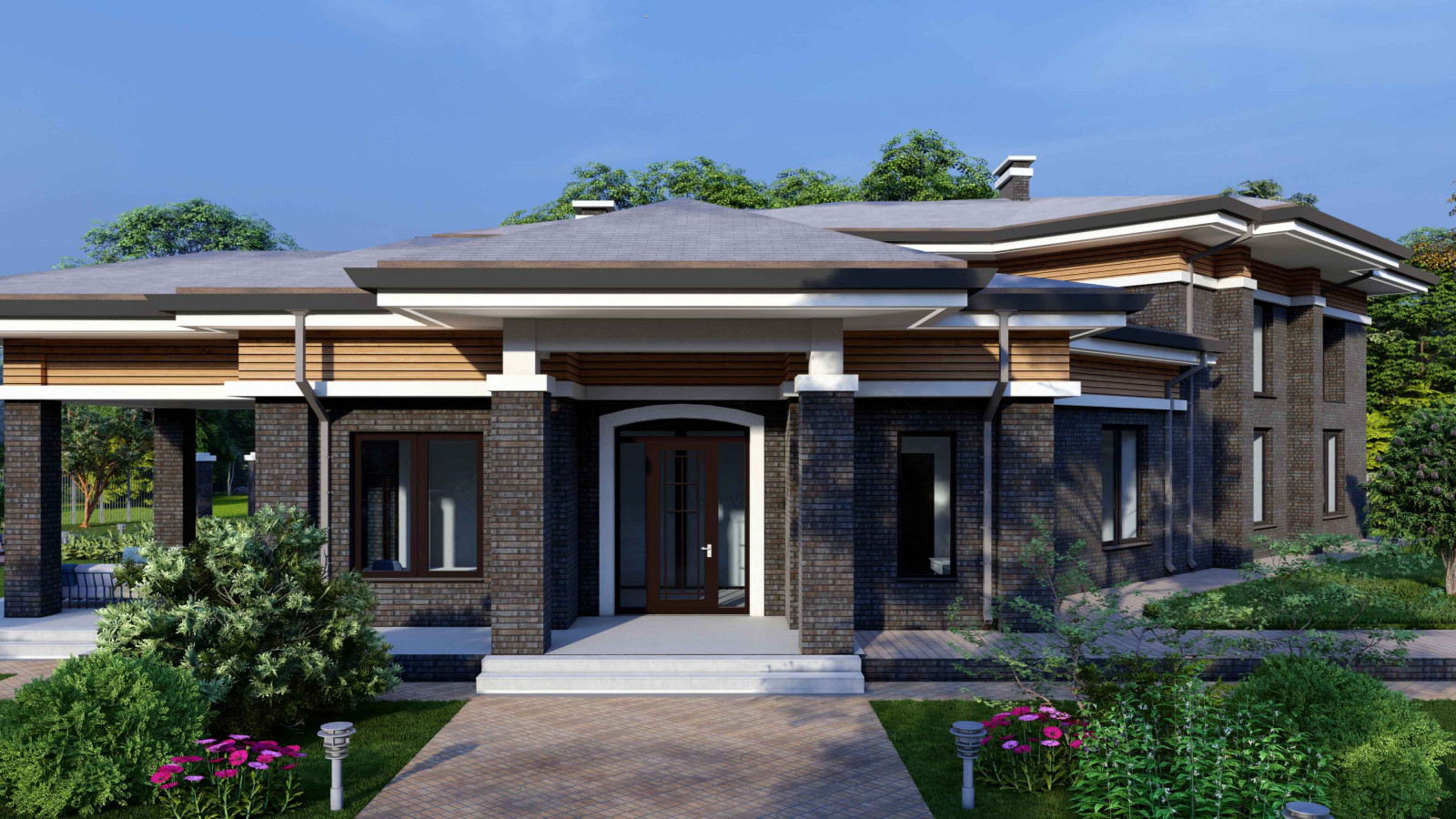 Проект загородного дома 500 м² в предгорье