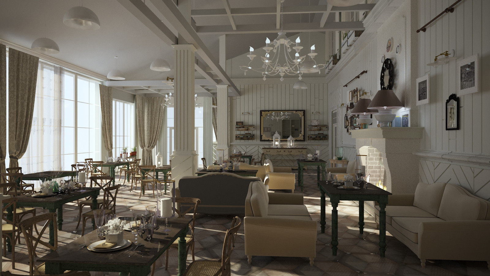 Ёлки интерьеры ресторана