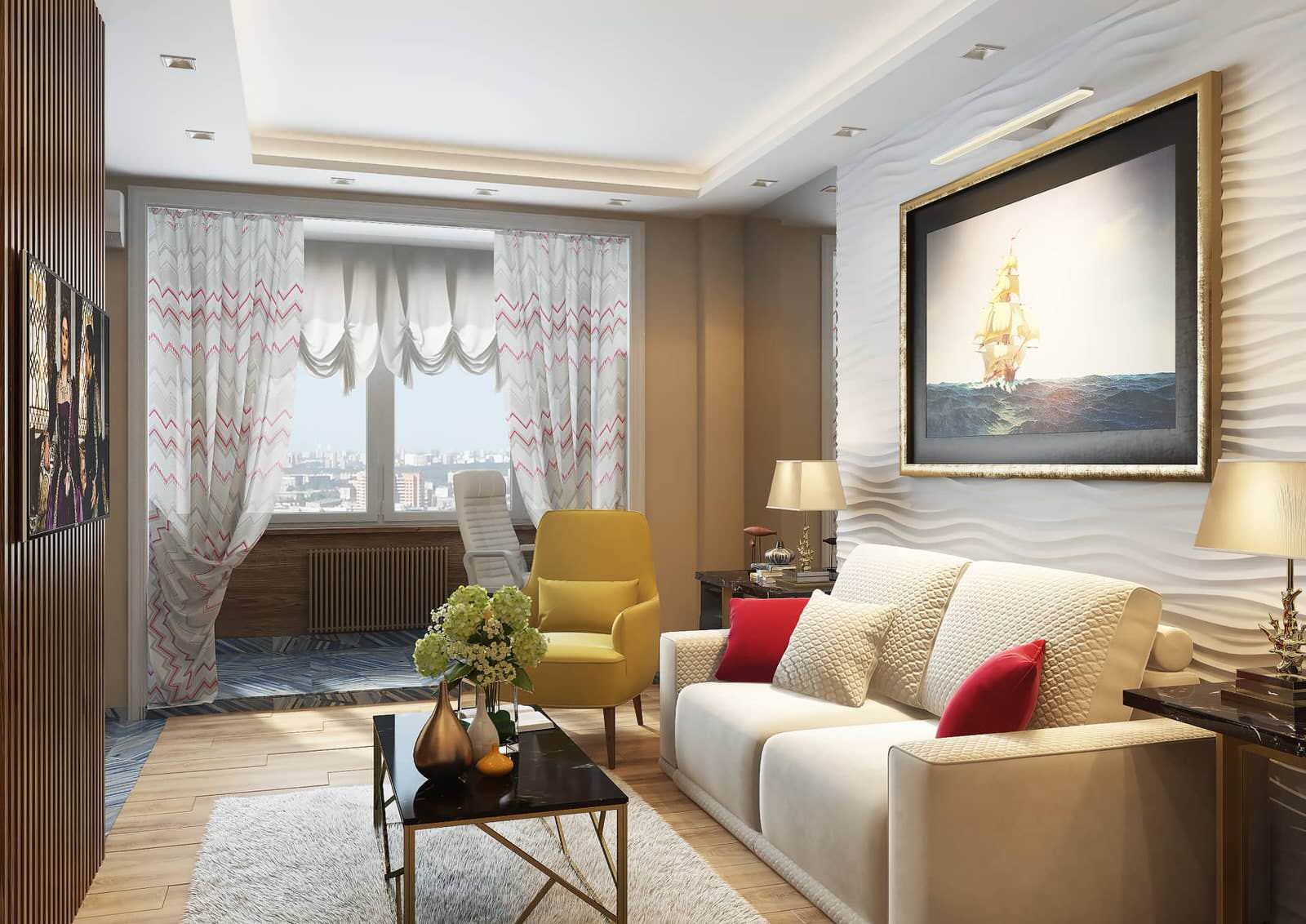 Дизайн квартиры в ЖК «Новая олимпийская деревня» — Разноцветный калейдоскоп