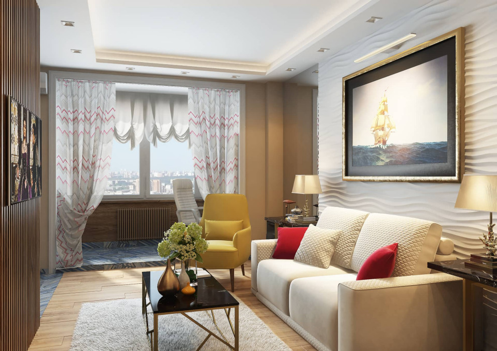 Дизайн квартиры в ЖК «Новая олимпийская деревня» — Разноцветный калейдоскоп