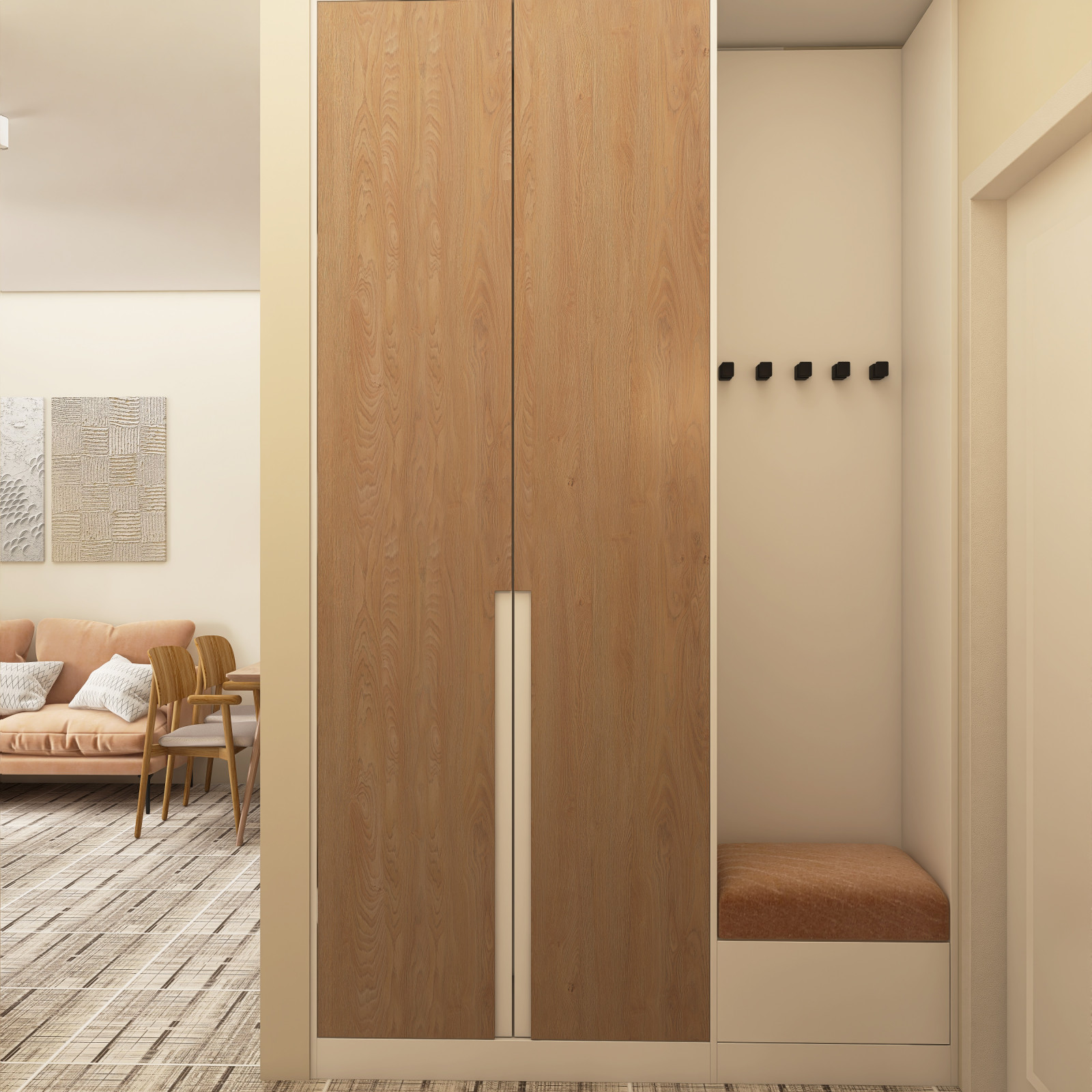 Квартира в центре Екатеринбурга в стиле Джапанди