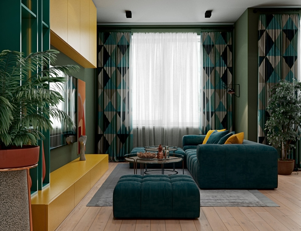 Яркая квартира для молодой пары