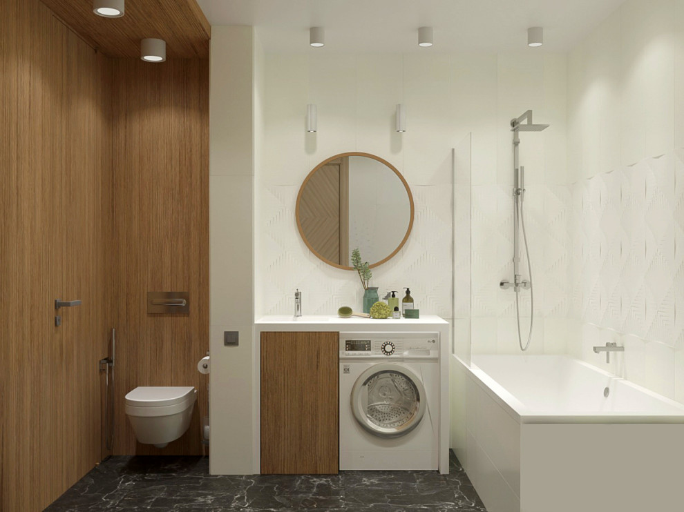 Совмещенный санузел в эко-стиле